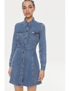 Wrangler Rochie dama - Albastru - Lyocell