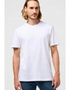 Wrangler Set 2 tricouri barbati - croiala regular fit - bumbac organic - alb