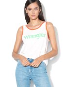 Wrangler Top cu imprimeu logo Retro Kabel - Rosu/Alb