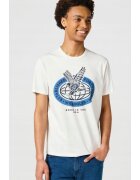 Wrangler Tricou barbati - AMERICANA alb - bumbac - Alb