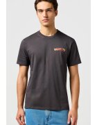 Wrangler Tricou barbati - BIG GRAPHIC TEE - negru - bumbac - maneca scurta - croiala regular fit