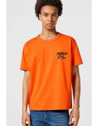 Wrangler Tricou barbati - Casey Jones Graphic Tee - portocaliu - bumbac - maneca scurta - croiala supradimensionata