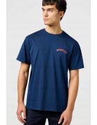 Wrangler Tricou barbati - GRAPHIC TEE - bumbac - albastru - maneca scurta