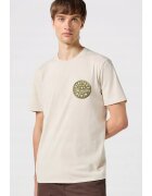 Wrangler Tricou barbati - Graphic Tee - regular fit - bej - bumbac -