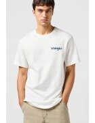 Wrangler Tricou barbati - RELAXED TEE - supradimensionat - alb - bumbac