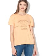 Wrangler Tricou cu imprimeu grafic - Portocaliu deschis