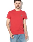 Wrangler Tricou cu imprimeu logo - Rosu