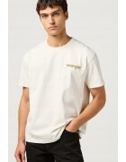 Wrangler Tricou de barbati - CASEY JONES GRAPHIC TEE - supradimensionat - alb - bumbac