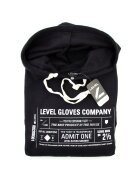 X-LEVEL Hanorac sport femei polar interior - cu gluga - negru -