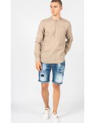 XAGON Bluza uni cu fenta cu nasturi -