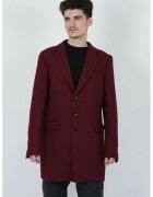 XAGON Palton regular fit cu buzunare frontale - Rosu inchis