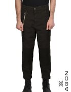 XAGON Pantalon mulati confortabili cu insertii din catifea - Negru