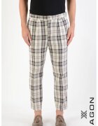 XAGON Pantaloni regular fit - cu imprimeu în dungi - Crem