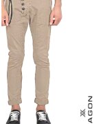 XAGON Pantaloni skinny - mulați cu nasturi laterali - Bej