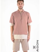 XAGON Tricou polo cu fermoar 2BM106X - Roz