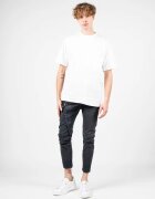 XAGON Tricou supradimensionat cu buzunar - Alb