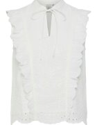 YAS Bluza dama 26036259 - Bumbac organic - Alb - Alb