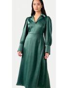 YAS Rochie dama - 304518348 - Poliester reciclat/Poliester - Verde - Verde