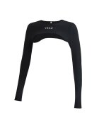 YEAZ Bluza super crop pentru antrenament Truth - Negru