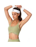 YEAZ Bustiera cu bretele incrucisate pe spate pentru fitness Classy 29063 - Verde