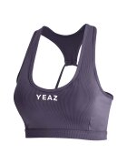 YEAZ Bustiera pentru fitness cu decupaje pe spate ATTITUDE 29005 - Gri