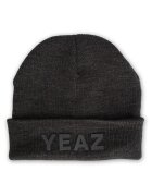 YEAZ Caciula unisex cu logo - Gri inchis