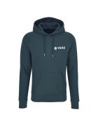 YEAZ Hanorac unisex din amestec de bumbac organic cu imprimeu logo CUSHER 29541 - Albastru