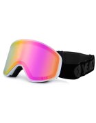 YEAZ Ochelari unisex pentru ski si snowboard Apex - Alb