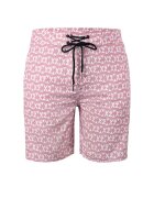 YEAZ Pantaloni scurti de baie cu buzunare cu fermoar si model Dazzers 28989 - Roz