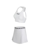 YEAZ Set de bustiera si fusta-pantalon cu detaliu logo pentru antrenament Myth 29237 - Alb