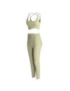 YEAZ Set de top crop si colanti Classy 29061 - Verde