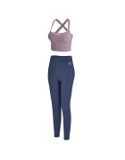 YEAZ Set de top crop si colanti pentru antrenament - 2 piese - Roz