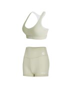 YEAZ Set de top cu decolteu in V si colanti scurti pentru fitness Celeb - Verde