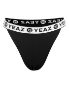 YEAZ Slip brazilian cu benzi logo BAGATELLE 29001 - Negru