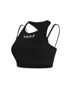 YEAZ Top crop pentru antrenament Amorous - Negru