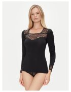 Ysabel Mora Bluza de pijama dama negru - din material moale
