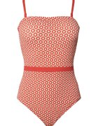 Ysabel Mora Costum de baie reversibil dama rosu - bej