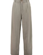 Zabaione Pantaloni din amestec de in cu croiala dreapta - Grej