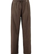 Zabaione Pantaloni relaxed-fit cu talie ajustabila - Maro inchis