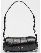 Zadig&Voltaire Geanta baguette de piele Le Roudoudou - Negru