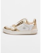 Zadig&Voltaire Pantofi sport low-cut cu logo - Alb/Auriu