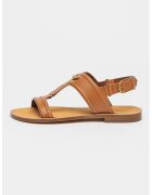 Zadig&Voltaire Sandale slingback din piele - Maro scortisoara