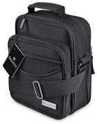 Zagatto Borseta barbat umar - Neagra - Crossbody - 21x25x13 cm - ZG56WestPack