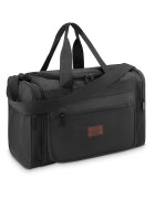 Zagatto Geanta de voiaj pentru avion - ® - Negru - Unisex - Universala - Multifunctionala - Compatibila Wizz Air si RYANAIR - Fermoar dublu - Impermeabila - Curea de umar reglabila - Atasabila valiza - Usoara - Spatioasa - Nylon/Poliester - 40x20x25 cm ...