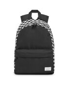 Zagatto Ghiozdan scoala fete - baieti - Negru - Alb - 45x30x15 cm - Capalcitate 20L - Rucsac scoala adolescenti - Calsele 5-8 - Liceu - Universitate - Usor - Bretele confortabile - Casual - Sport - ZG766