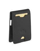 Zagatto Portofel barbati - ® - ZG-X1-F2 - Piele naturala - 11x8x1.5 cm - Negru
