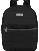 Zagatto Rucsac matlasat pentru femei - urban - de scoala - 31x25x10 cm - negru - ZG778