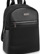 Zagatto Rucsac urban dama - Negru - Fermoar dublu - Impermeabil - 35x27x15 cm - NERO - ZG845
