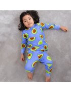 Zipster Pijamale 2 piese - material din bambus - - Avocado - Albastru Electric si Verde Aprins - pentru baieti - Albastru electric