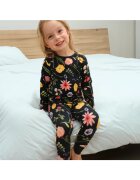 Zipster Pijamale 2 piese - material din bambus - - WildFlower - Verde Inchis - pentru copii - Verde inchis